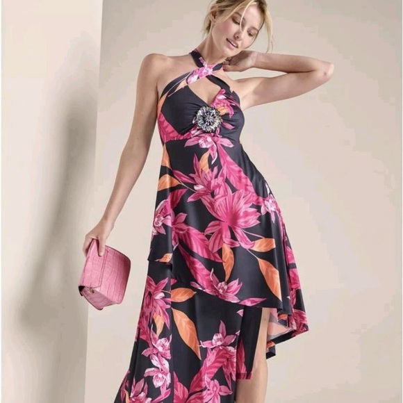 Venus NWOT halter dress XS but stretchy - Picture 2 of 12